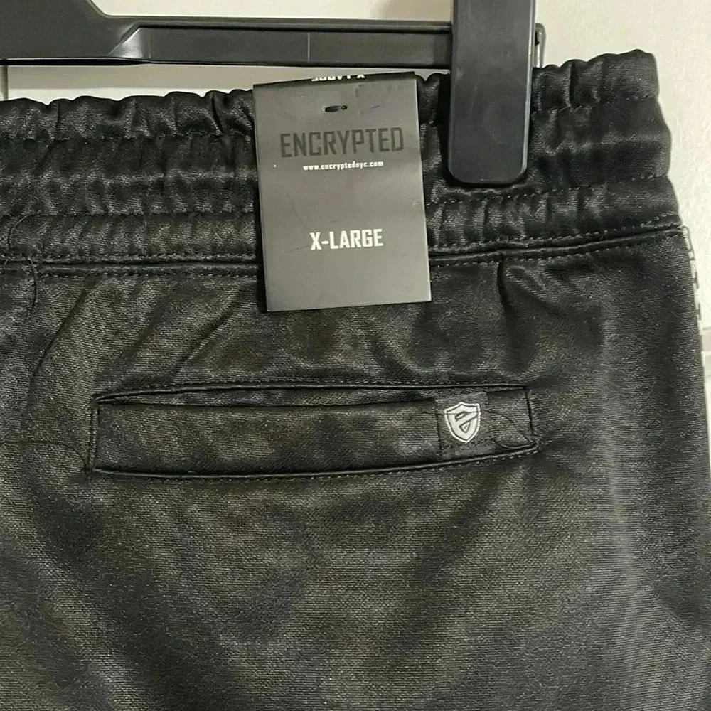 Encrypted Drawstring Fleece Joggers​​ - Picture 9 of 12
